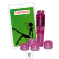 *Mini Massageador Com 4 Capas Green Baby SI (5174) - Rosa