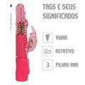 *Vibrador Rotativo Multivelocidades Bichinhos SI (5459) - Rosa