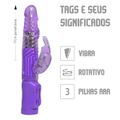 *Vibrador Rotativo Multivelocidades Bichinhos SI (5459) - Roxo