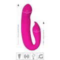 Vibrador Ponto G Com Estimulador Aphrodisia SI (6632) - Rosa