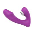 *Vibrador Com Estimulador Recarregável Fierce SI (6724) - Roxo