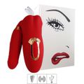Vibrador Recarregável Formato de Boca Honey Mouth VP (VB155) - Vermelho