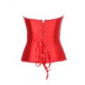 *Corselet Tomara Que Caia Com Barbatana e Fecho Frontal VP (CS007) - Vermelho