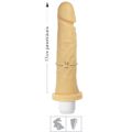 Prótese 17 x14cm Com Vibro Cyber Dildo (CYB037-17019) - Bege