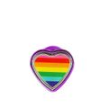 Plug Metálico Pride Coração (HA181). - Lilás