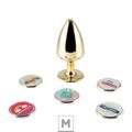Plug de Metal M Personalittè (HA186) - Dourado