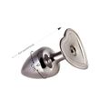 Plug Metálico Personalité Coração - (HA189) - Onix