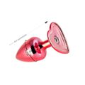 Plug Metálico Personalité Coração - (HA189) - Vermelho