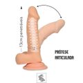 *Prótese 14x11cm Com Vértebra e Ventosa Mars Dildo VP (PE089) - Bege