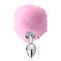 Plug Metálico P Com PomPom VP (PL012P) - Rosa