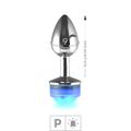 Plug de Metal P Com Led e Controle VP (PL083) - Cromado