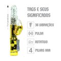 Vibrador Rotativo Coelhinho Jack Rabbit VP (RT002G-ST355) - Dourado