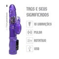 Vibrador Rotativo Recarregável VP (RT019-14565) - Roxo