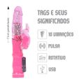 Vibrador Rotativo Recarregável VP (RT019-14565) - Rosa