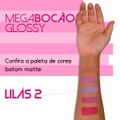 *Batom Líquido Matte Megabocão Validade 06/22 (SL455) - Lilás 2