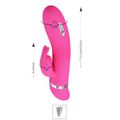 Vibrador Com Estimulador Ingram SI (5956) - Rosa