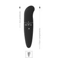Vibrador Ponto G Linha Color Aveludado SI (5131) - Preto