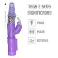 Vibrador Rotativo 36 Vibrações SI (5168) - Roxo