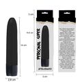 *Vibrador Personal Toque Aveludado 15x9cm SI (5183) - Preto