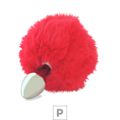 Plug de Metal P Com PomPom SI (5501) - Vermelho