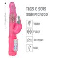 Vibrador Rotativo Recarregável SI (7234) - Rosa