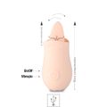 **Rosa Com Estimulador Formato de Língua SI (7499) - Rosa