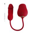 Vibrador Formato De Rosa Rose Max SI (7551) - Vermelho