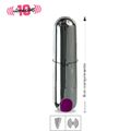 Cápsula Vibratória Recarregável Power Bullet SI (7621) - Cromado