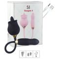 Estimulador Recarregável Formato de Rosa Tongue 2 SI (7848). - Preto