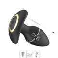 Plug Silicone Com Vibro Rotativo Via APP Wythe SI (8769) - Preto
