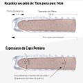 Capa Peniana 14cm Com Cerdas Internas VP (CA013B-ST305) - Translúcido