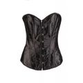 *Corselet Tomara Que Caia Com Barbatana e Fecho Frontal VP (CS007) - Preto