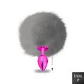 Plug de Metal PomPom Médio Hard (HA115-ST606) - Rosa