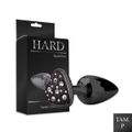 Plug de Metal Com Pedra de Coração Cravejada (HA136) - Onix