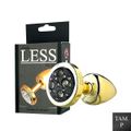 Plug de Plástico P Less Dourado Com Pedras Cravejadas - (HA143D) - Onix