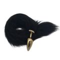 Plug Less Dourado Com Cauda G (HA170D) - Preto