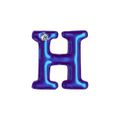 Letras Para Personalização Lilás (HA180L). - H