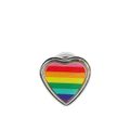 Plug Metálico Pride Coração (HA181). - Cromado
