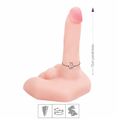 Prótese 15x15cm Com Vibro e Escroto MR. Big VP (PE055) - Bege