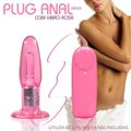 *Plug Com Vibro 9X10cm SI (5142-ST215) - Rosa