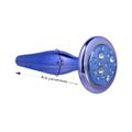 Plug de Metal Iupi Com Pedras Cravejadas (HA133) - Azul
