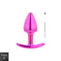 Plug Metálico P Anatômico (HA138). - Rosa
