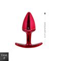 Plug Metálico P Anatômico (HA138). - Vermelho