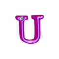 Letras Para Personalização Rosa (HA180R) - U