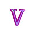 Letras Para Personalização Rosa (HA180R) - V