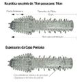 Capa Peniana De 11cm Para 14cm Com Cerdas SI (ST305-1030) - Preta