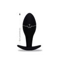 Plug Silicone Pretty Love Butt Plug 9cm SI (1188) - Preto