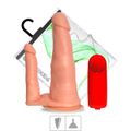 *Prótese Dupla Com Vibro (17993) - Bege