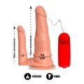 *Prótese Dupla Com Vibro (17993) - Bege