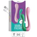 Vibrador Intt Double Passion Collors -(18067) - Rosa C/ Verde